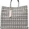 Donna Coccinelle Borsa Tote Never Without Grande Con Motivo Jacquard