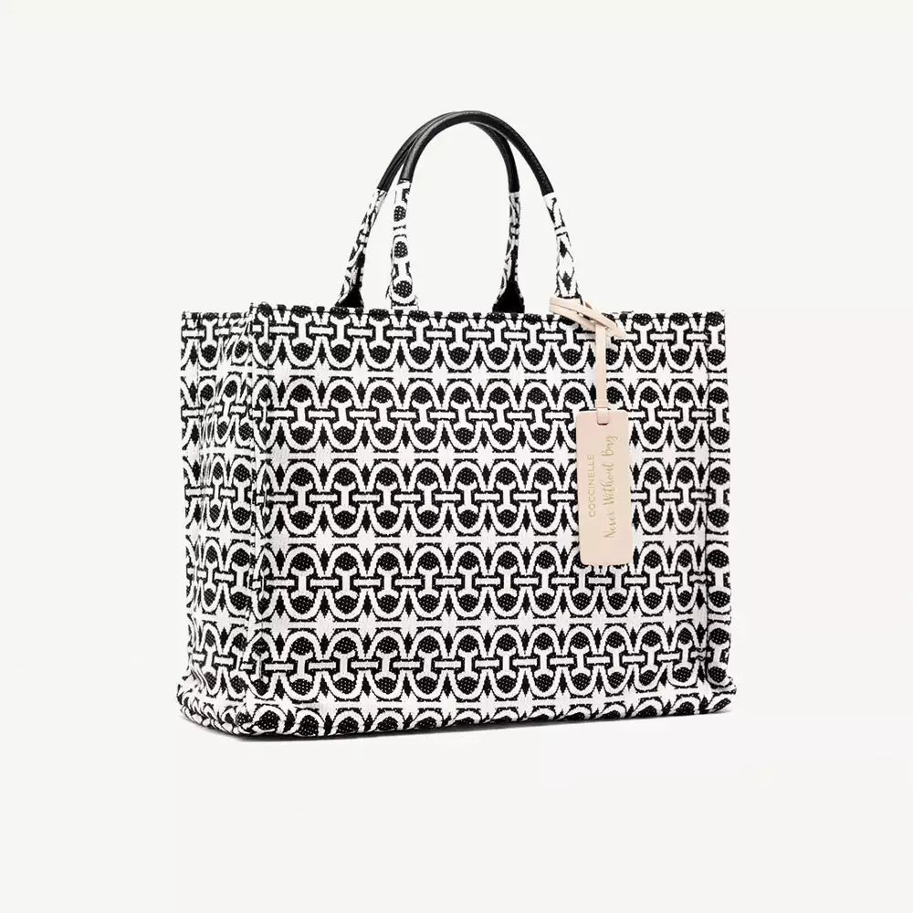 Coccinelle Never Without Bag Monogram Medium Noir/Noir 4 Coccinelle Never Without Bag Monogram Medium Noir/Noir - immagine 2