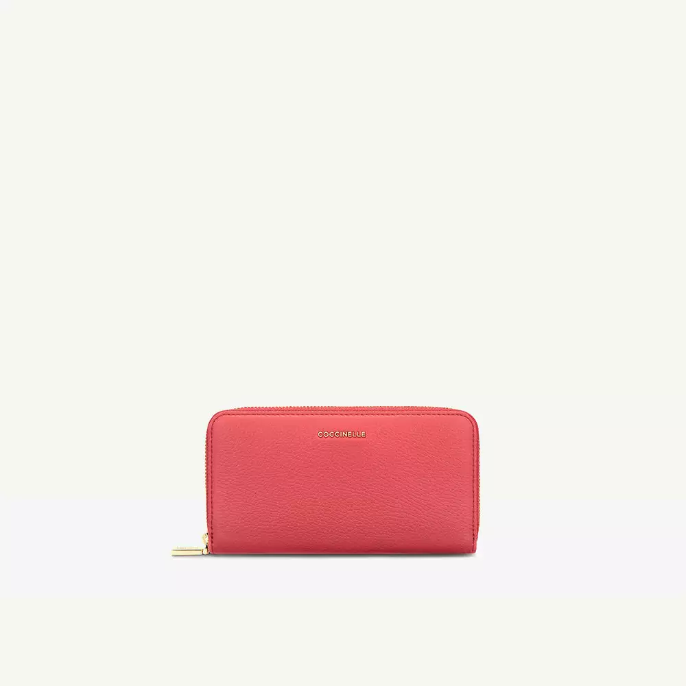 Coccinelle Metallic Soft Cranberry 3 Coccinelle Metallic Soft Cranberry