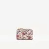 Coccinelle Metallic Flower Print Multi Creamy Pink