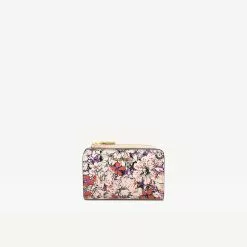 Coccinelle Metallic Flower Print Multi Creamy Pink